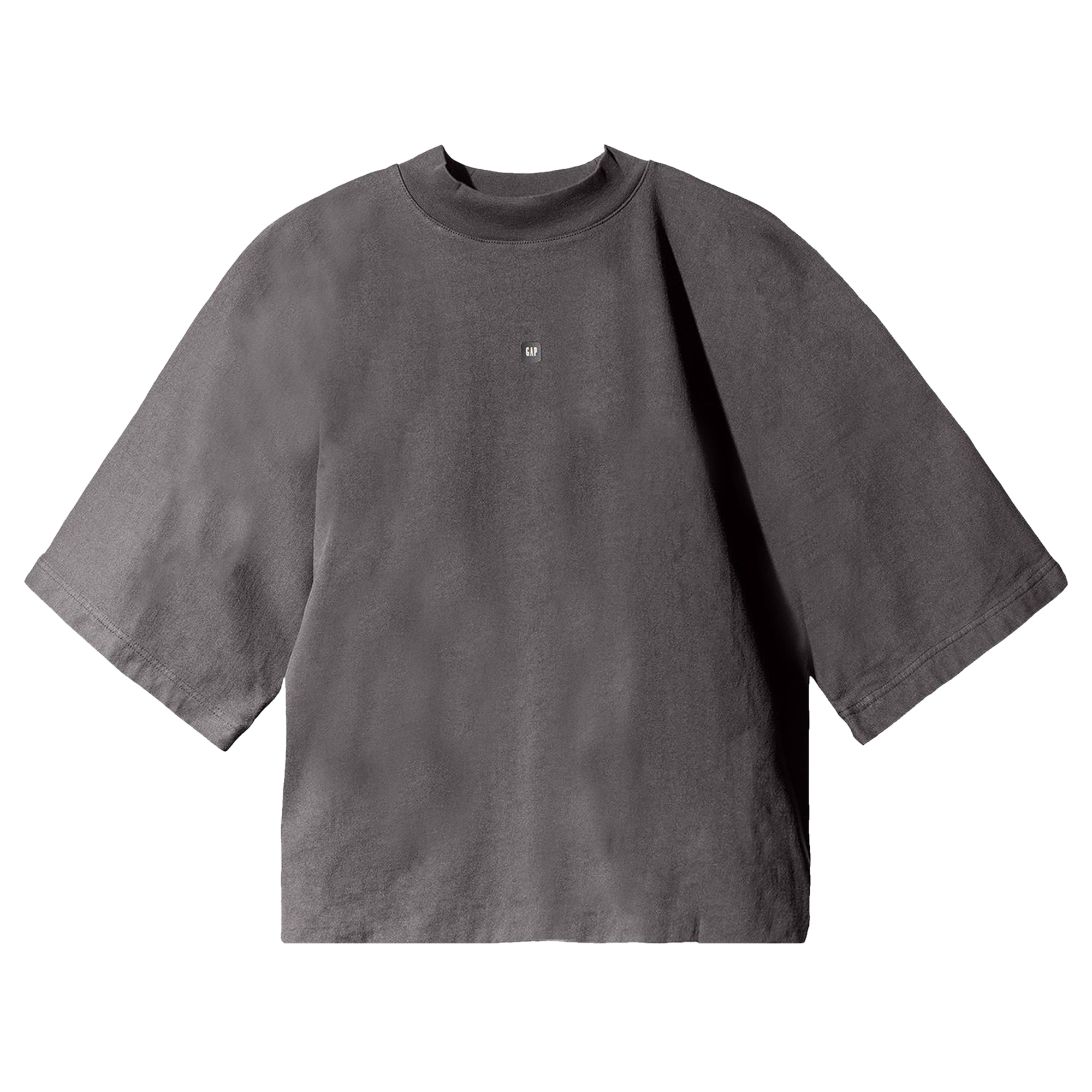 Pre-owned Yeezy Gap Engineered By Balenciaga Logo No Seam Tee 'dark Grey'