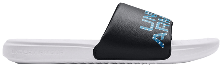 Under Armour Ansa Graphic Slide White Black