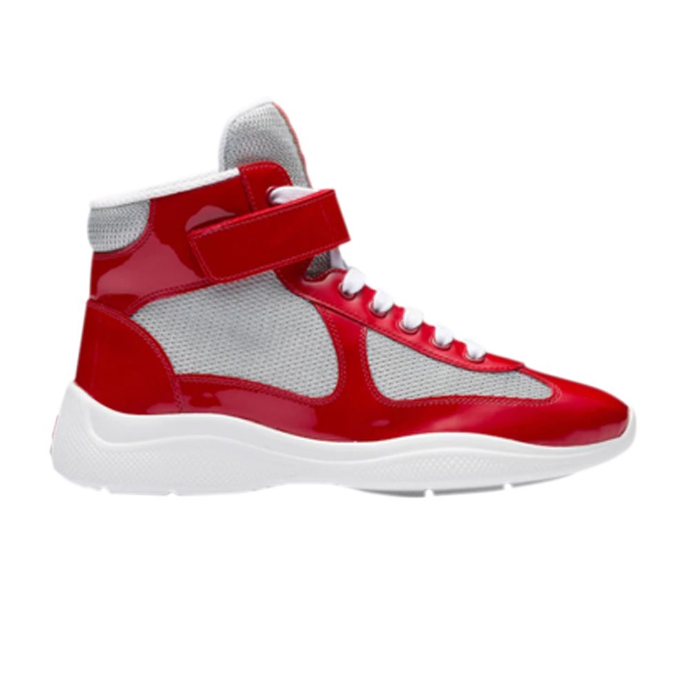 Prada America's Cup High 'Red Silver' | Men's Size 10.5 - 4T3461-ASZ-F08X6