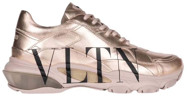 Valentino Wmns Bounce 'VLTN Logo - Metallic Blush Pink'