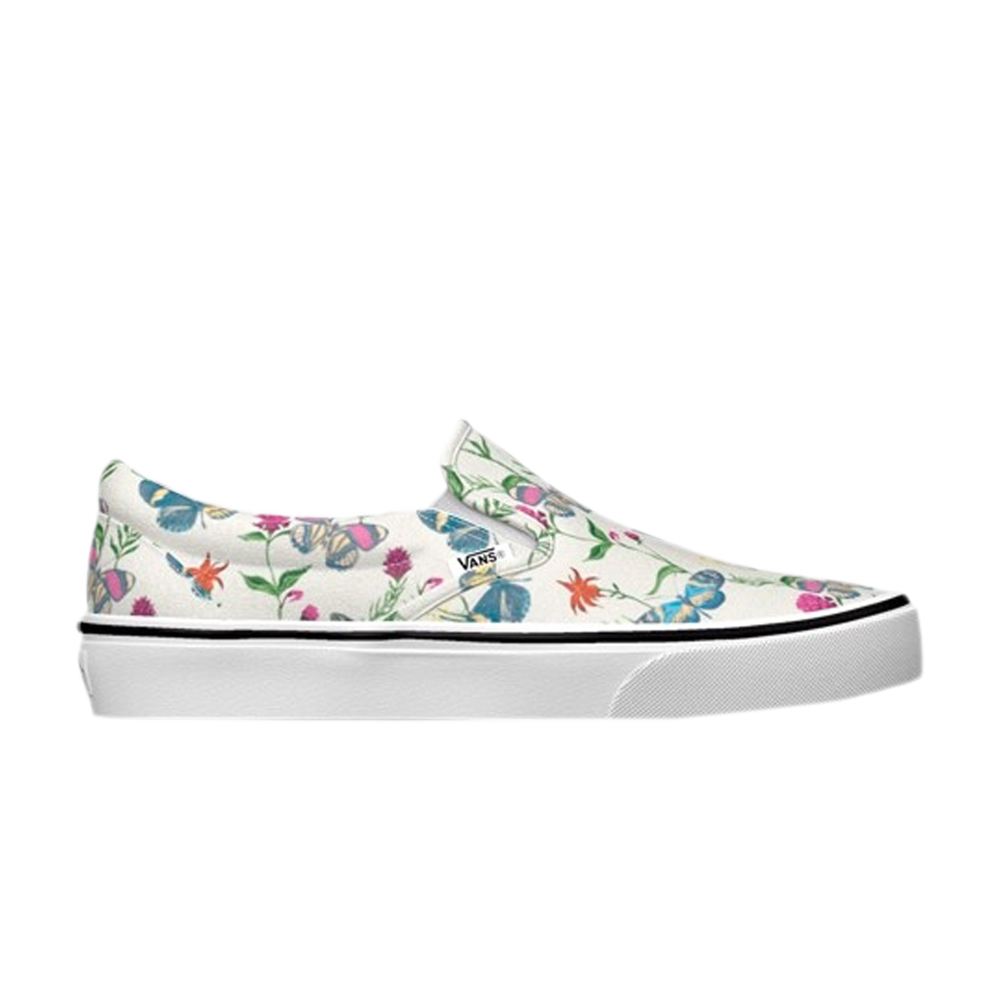 Pre-owned Vans Parks Project X Classic Slip-on 'butterfly Floral' In White