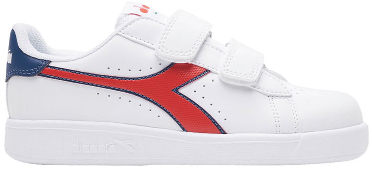 Diadora Game P Little Kid White Aurora Red