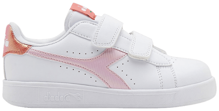 Diadora Game P Little Kid White Raspberry Sorbet