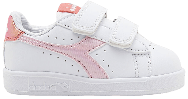 Diadora Game P Toddler White Raspberry Sorbet