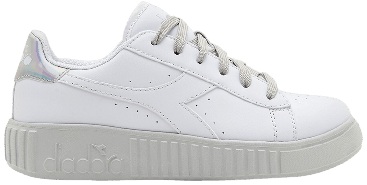 Diadora Game Step Big Kid White Aluminum