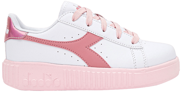 Diadora Game Step Little Kid White Sweet Pink