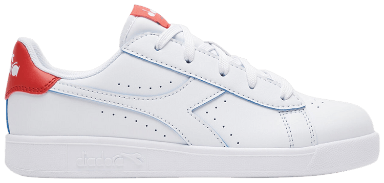 Diadora Game P Smash Big Kid White Aurora Red