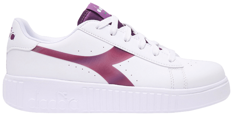 Diadora Game Step Kaleido Big Kid White Dahlia Mauve