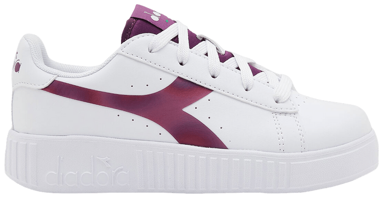 Diadora Game Step Kaleido Little Kid White Dahlia Mauve