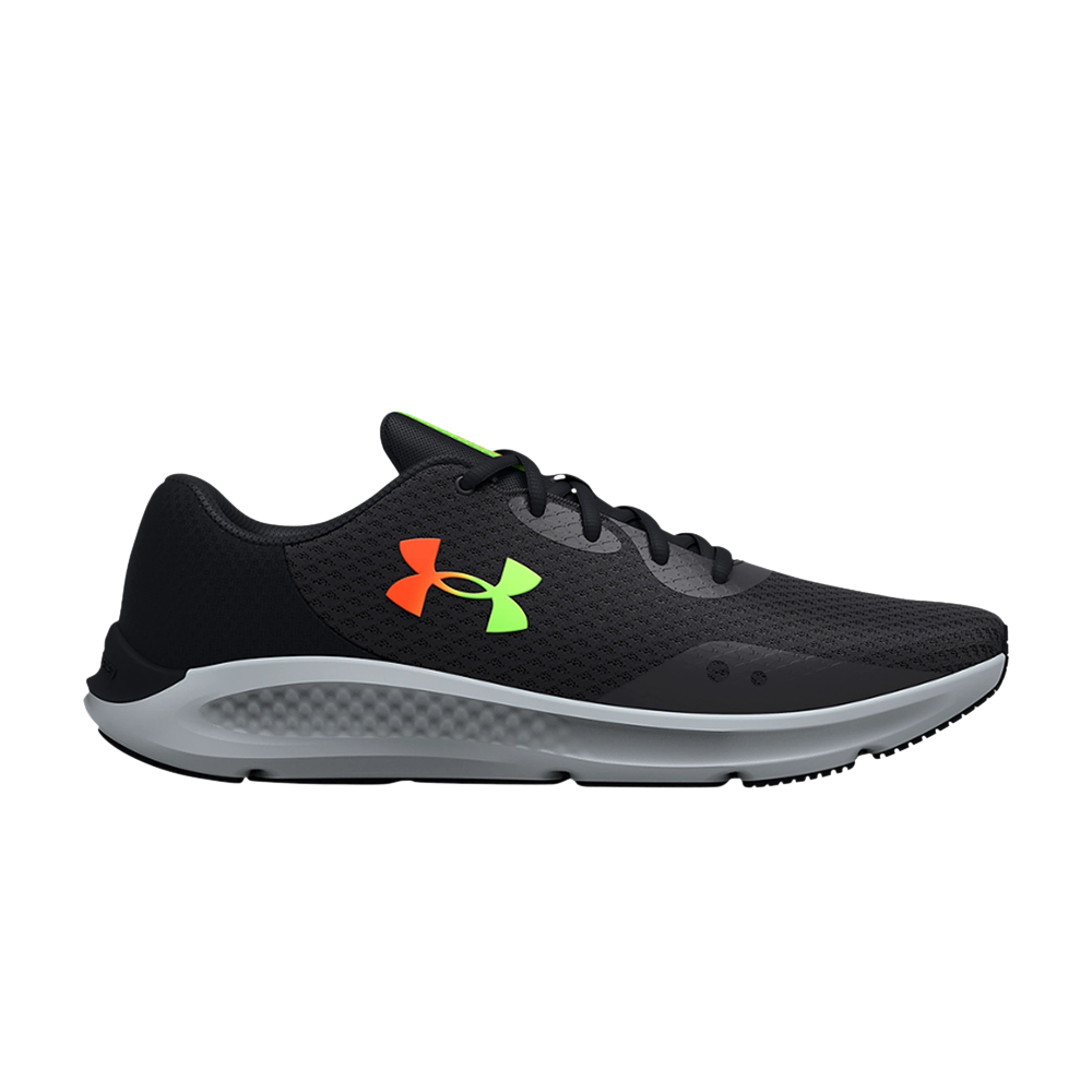Pre-owned Under Armour Charged Pursuit 3 4e Wide 'jet Grey Black'