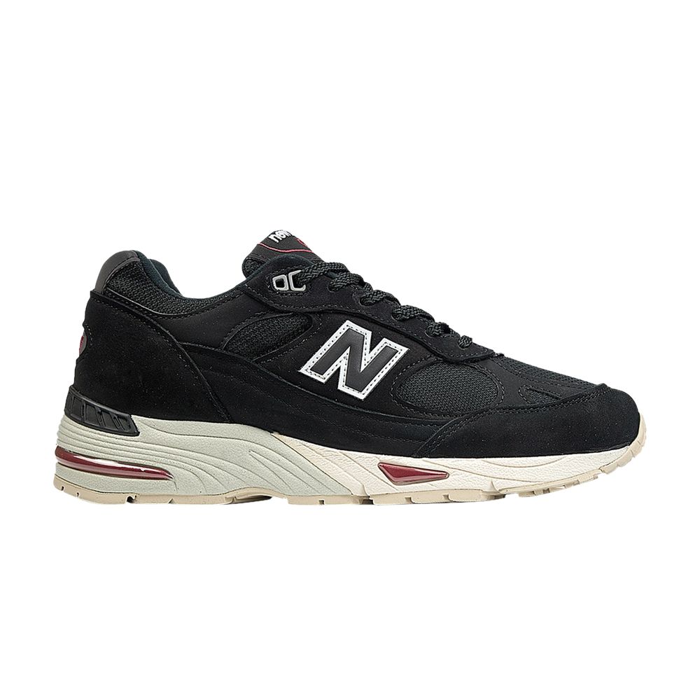 Pre-owned New Balance 991 Made In England 'black Red'