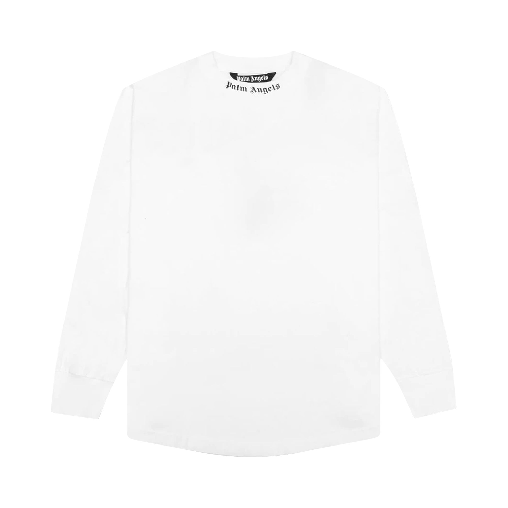 Palm Angels Double Logo Over Long-Sleeve Tee 'White/Fuchsia' | Men's Size XL
