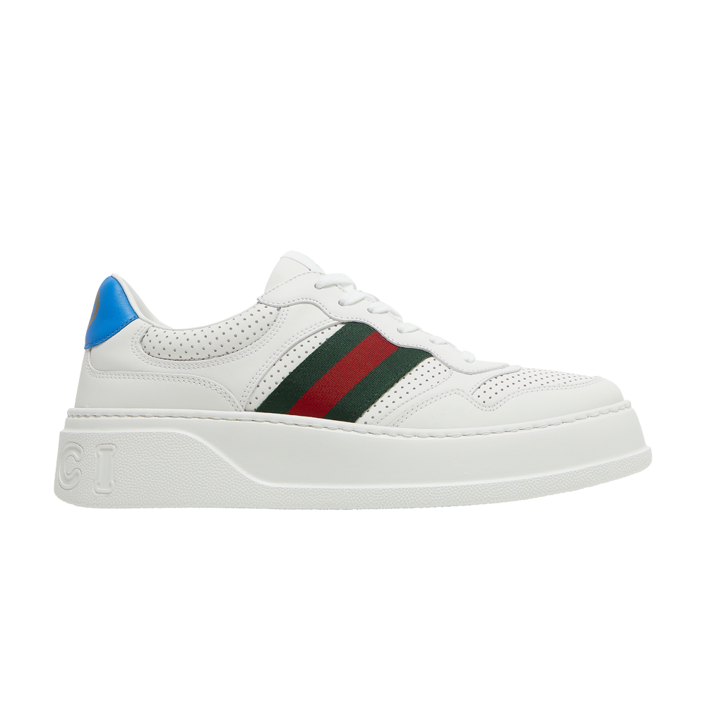 Pre-owned Gucci Chunky Gg Web Sneaker 'white Blue'