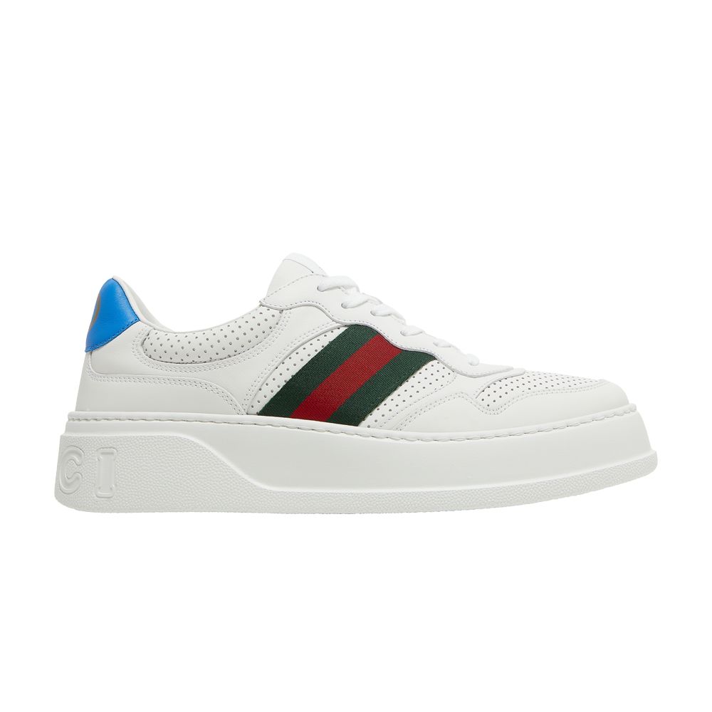 Click to view more detailed imagery on our partner's website Pre-owned Gucci Chunky Gg Web Sneaker 'white Blue'