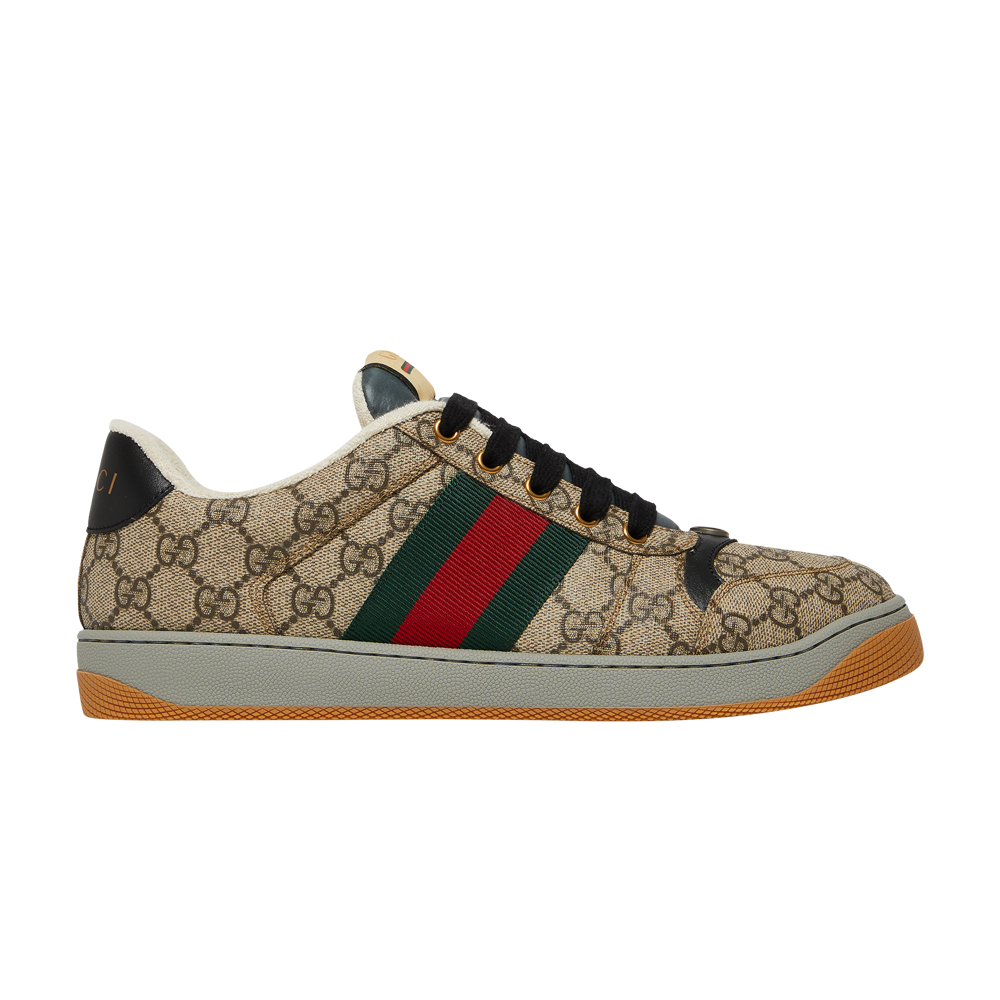 Pre-owned Gucci Screener Sneaker 'gg Monogram - Beige' In Brown