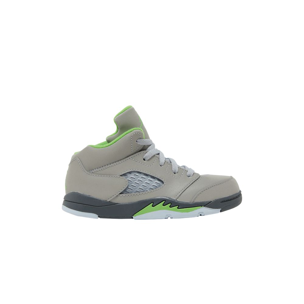 Pre-owned Air Jordan 5 Retro Td 'green Bean' 2022 | Grey | Infant Size 9