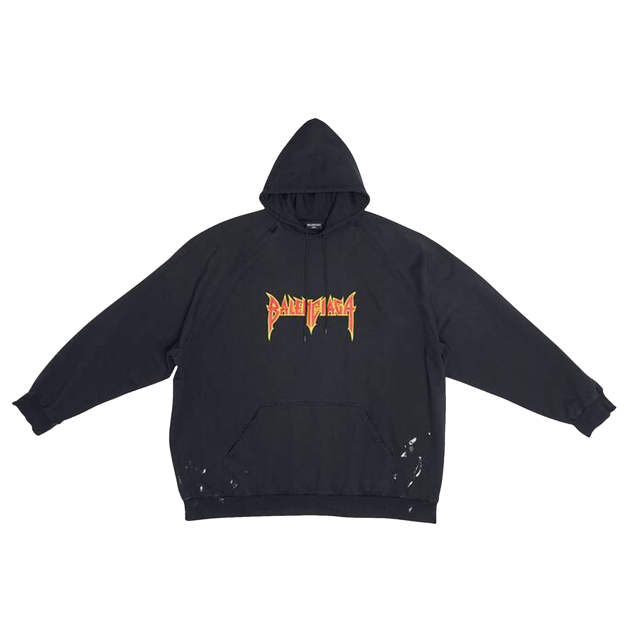 Pre-owned Balenciaga Metal Oversized Hoodie 'washed Black'