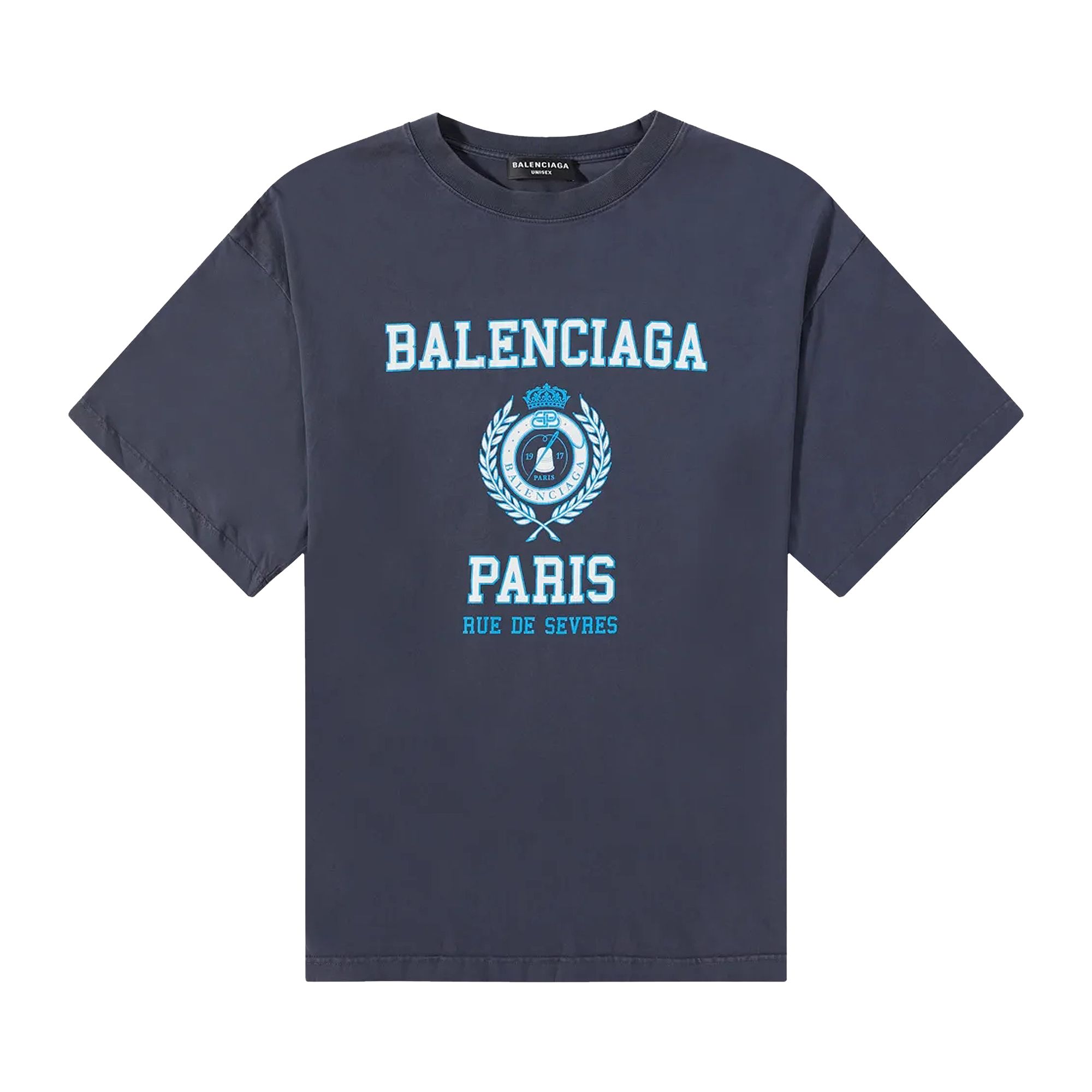 Balenciaga T-Shirt 'Marine Blue' | Men's Size L