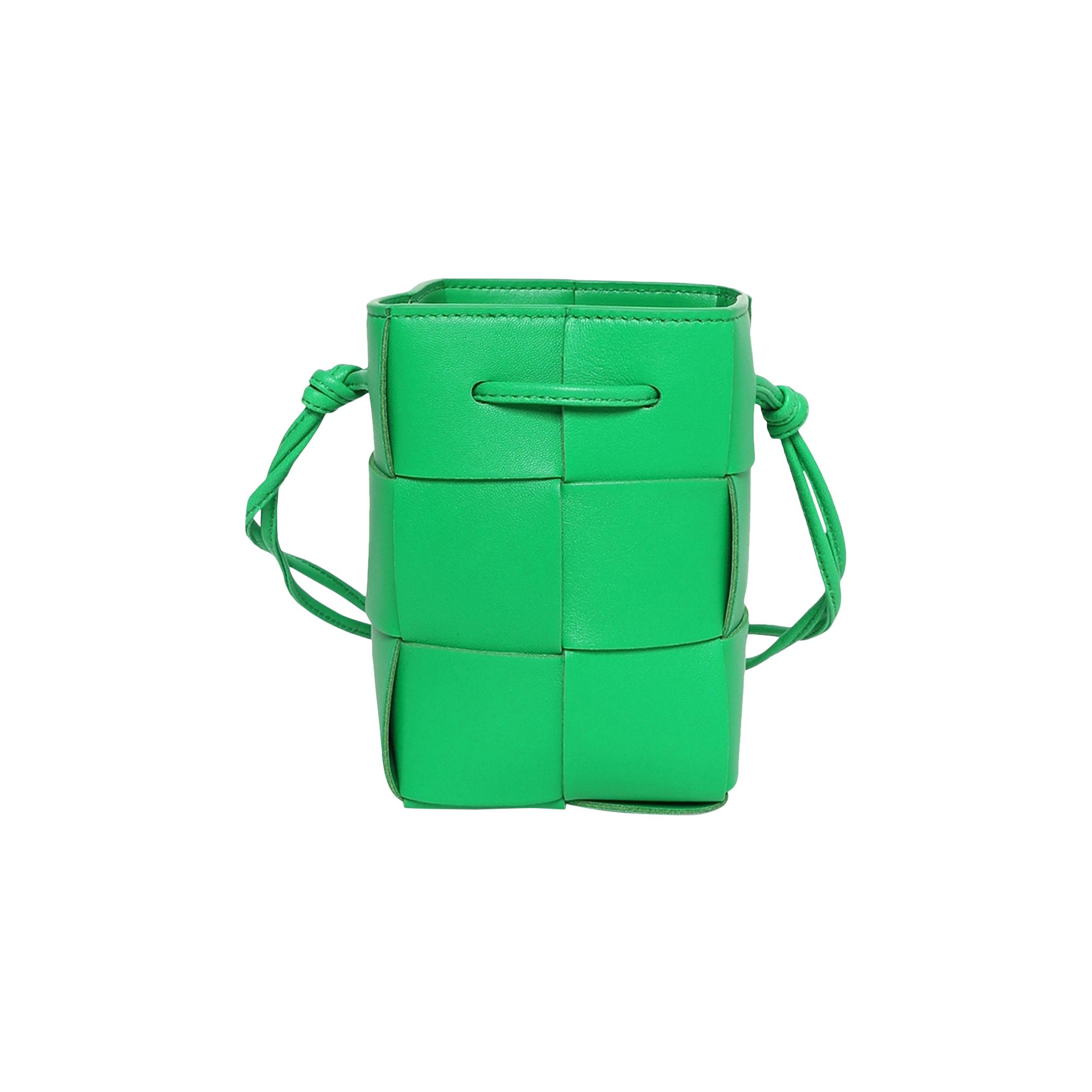 Pre-owned Bottega Veneta Mini Crossbody Bucket Bag 'parakeet/gold' | Green | Women's Size Onesize