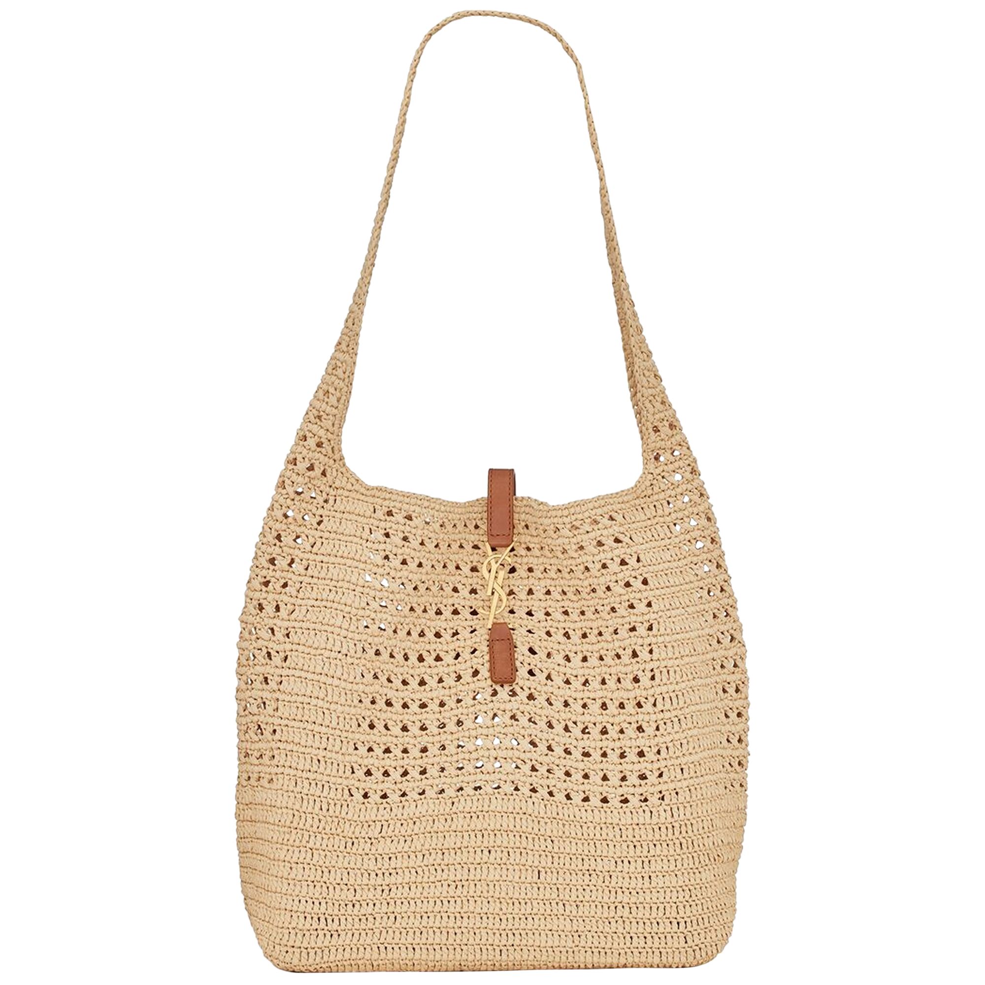 Pre-owned Saint Laurent Fantaisie Hobo Bag 'natural/brick' In Tan