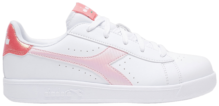 Diadora Game P Big Kid White Raspberry Sorbet