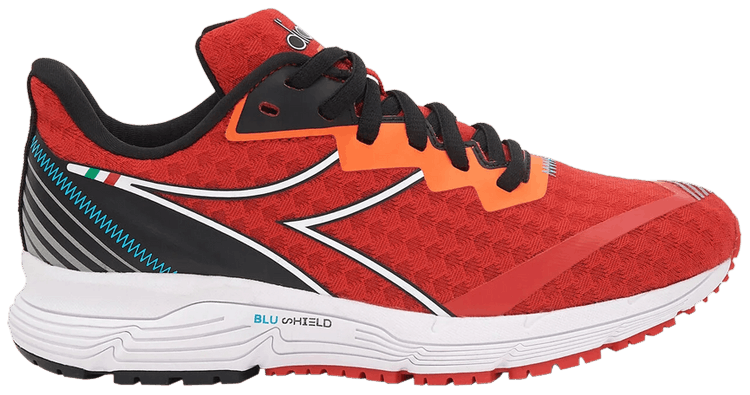 Diadora Mythos Blushield Volo 2 Y Kids Fiery Red Vermillion Orange