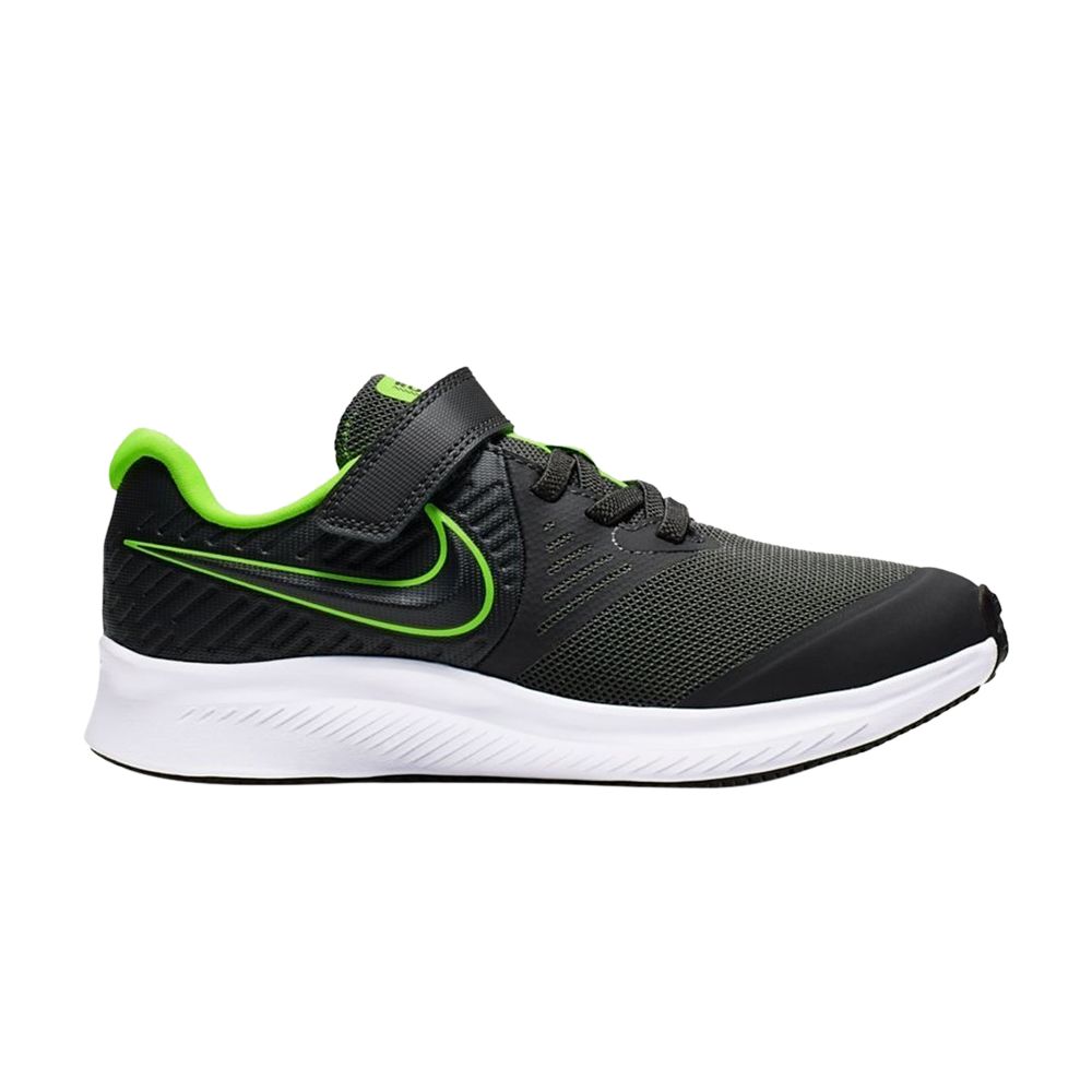 Pre-owned Nike Star Runner 2 Ps 'anthracite Electric Green' | Black | Kid's Size 2