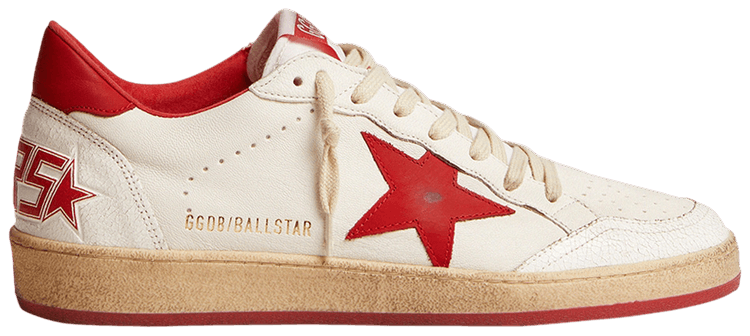 Golden Goose Ball Star White Red