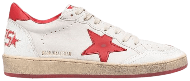 Golden Goose Wmns Ball Star White Red