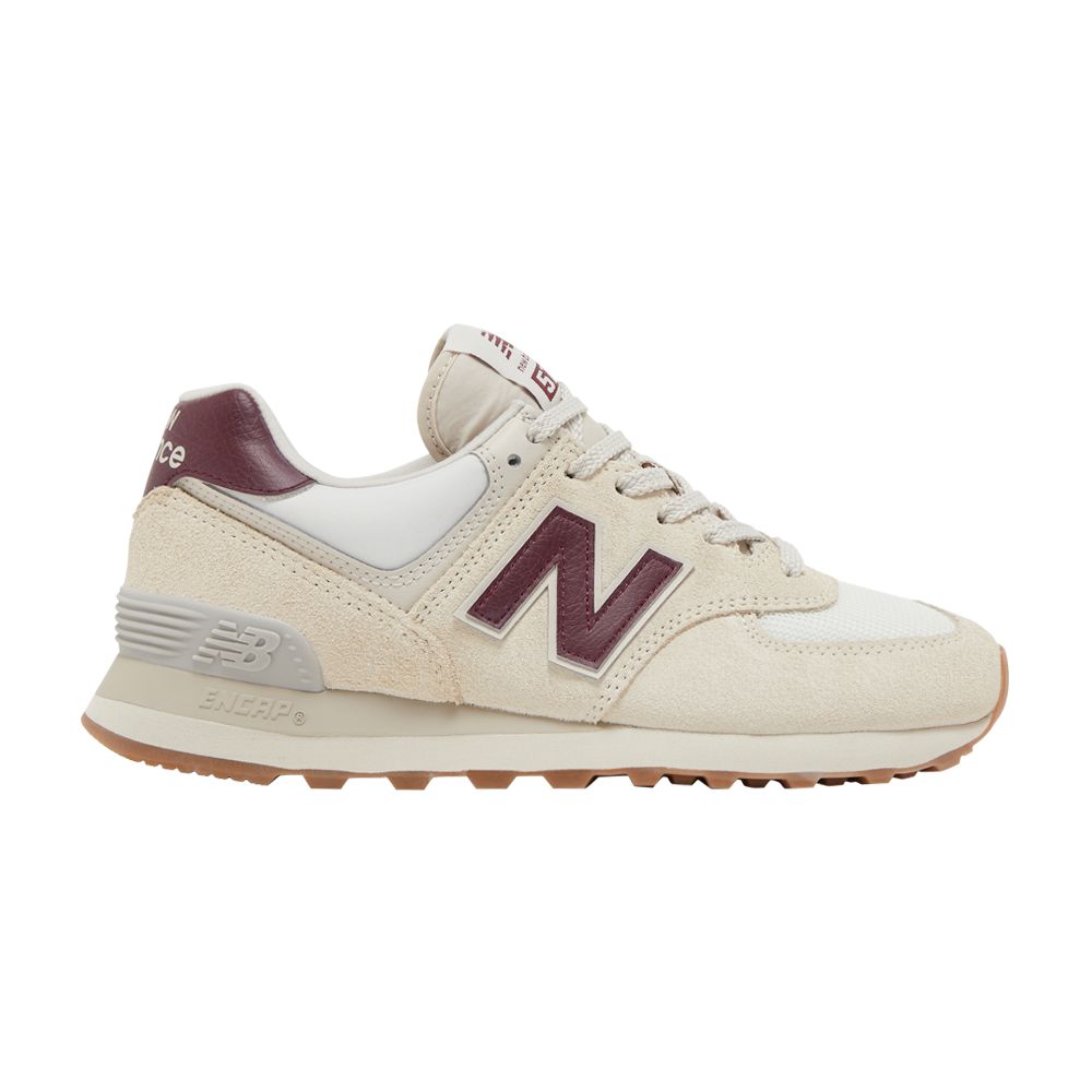 New Balance Wmns 574v2 'Moonbeam Burgundy' | Cream | Women's Size 5.5