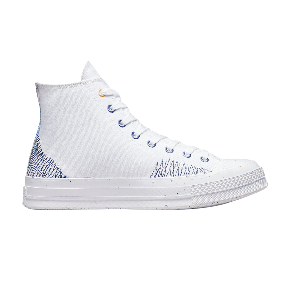 Pre-owned Converse Chuck 70 High 'stitched' In White