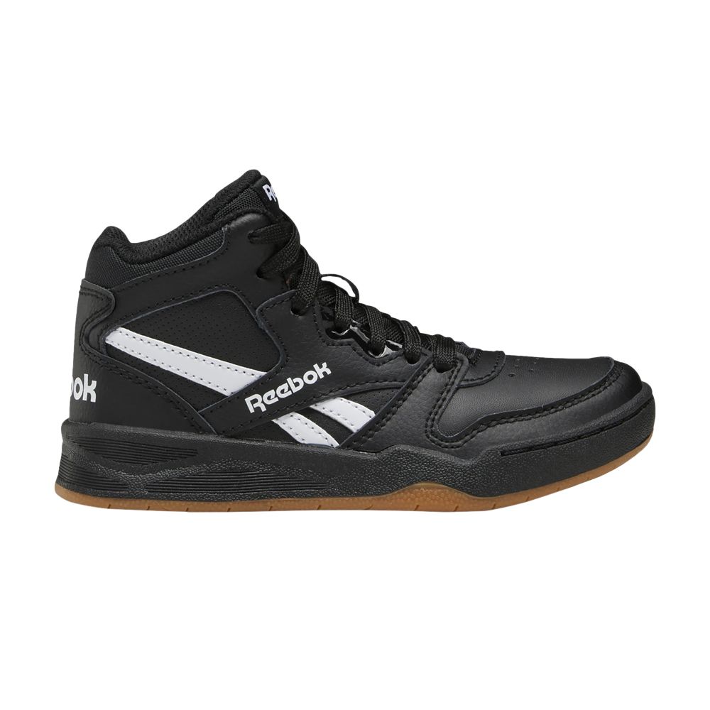 Pre-owned Reebok Bb4500 Court Little Kid 'black White Gum' | Kid's Size 6.5
