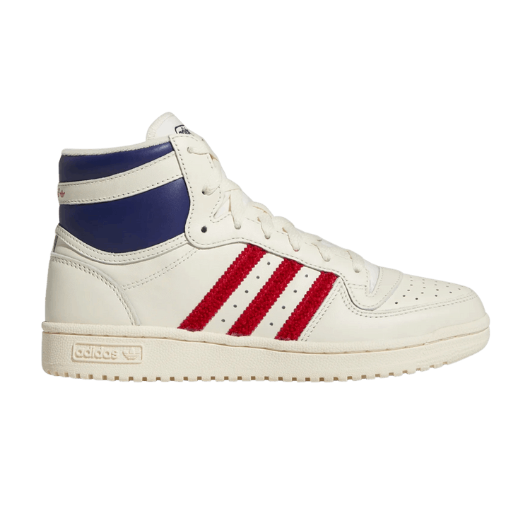 Adidas top ten hi white red online