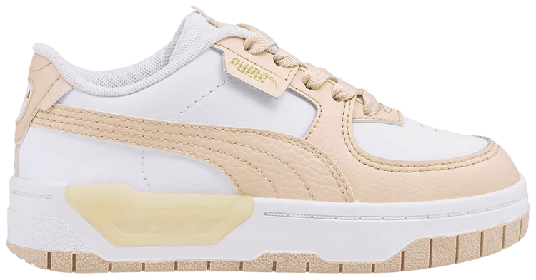 Puma Cali Dream Leather Little Kid White Shifting Sand