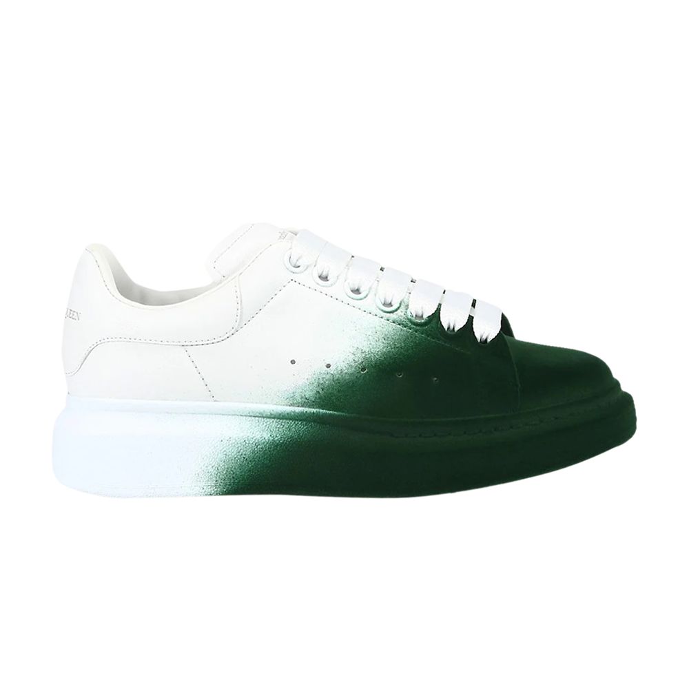 Pre-owned Alexander Mcqueen Wmns Oversized Sneaker 'sprayed Ombre - Forest Green' | Women's