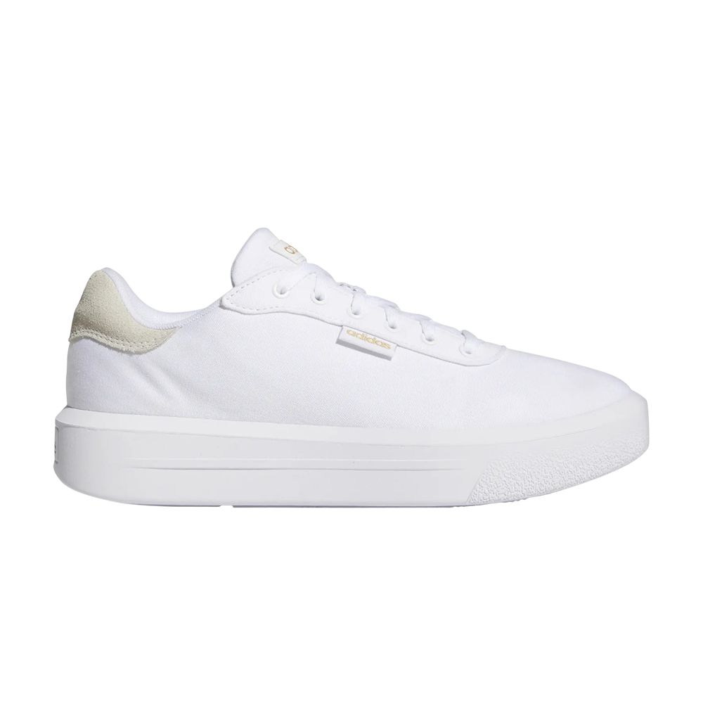 Pre-owned Puma Wmns Court Platform Cln 'white Gold Metallic'