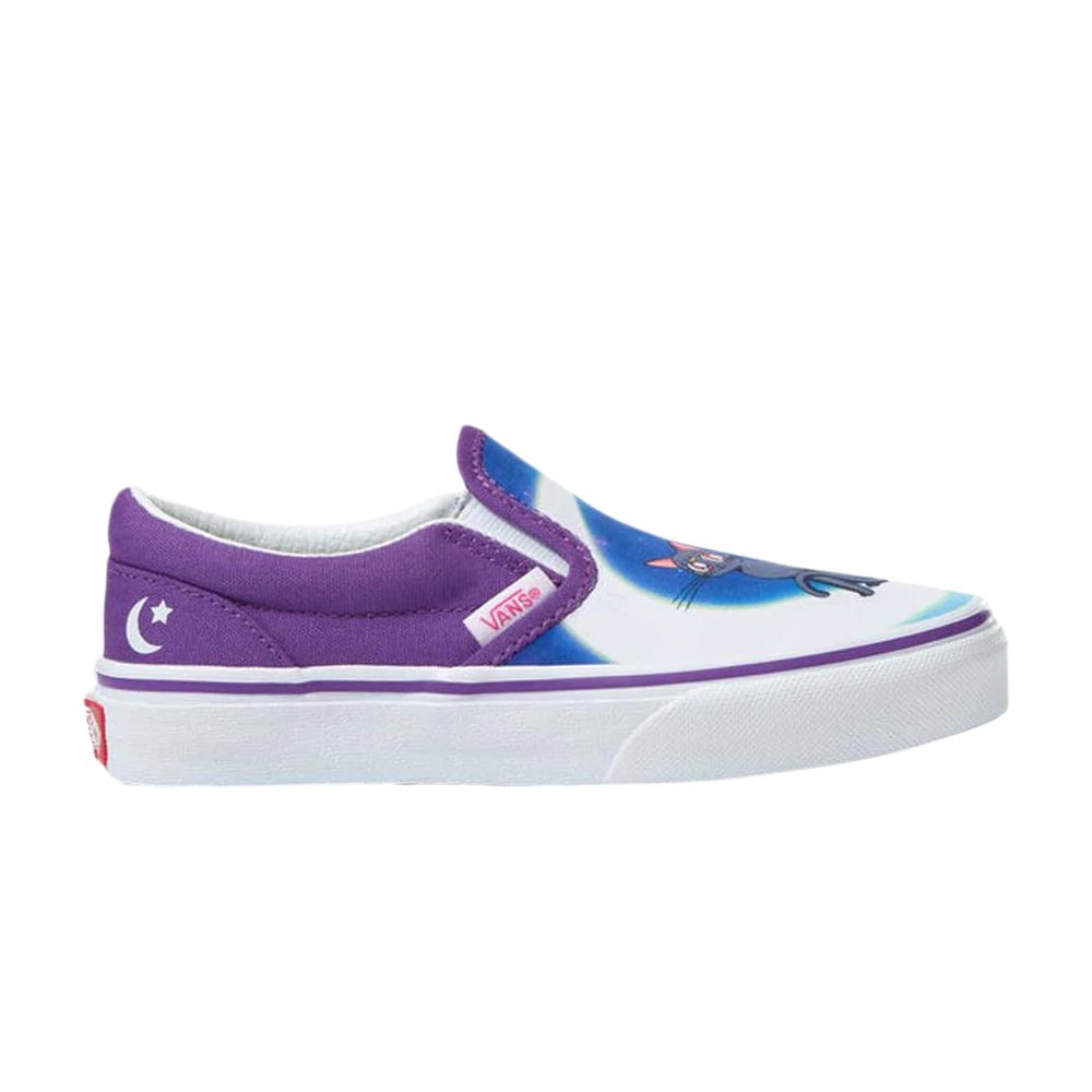 Pre-owned Vans Sailor Moon X Classic Slip-on Kids 'pretty Guardian' | Blue | Kid's Size 2