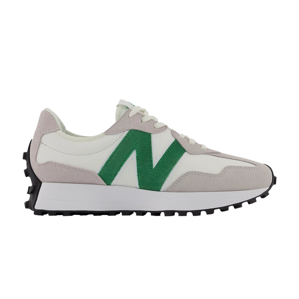 Pre-owned New Balance Wmns 327 'rain Cloud Varsity Green' In White