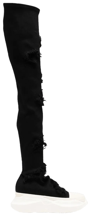 Buy Rick Owens Wmns DRKSHDW Fogachine Slashed Denim Abstract