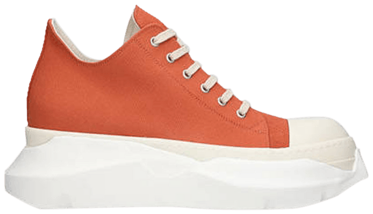 Rick Owens DRKSHDW Fogachine Cotton Denim Abstract Low Orange
