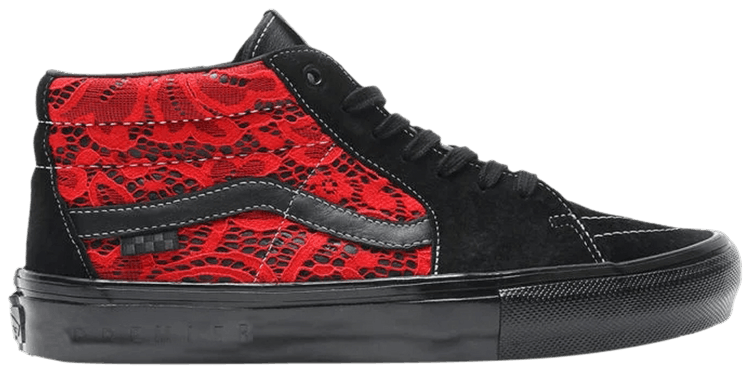 Buy Premier x Skate Grosso Mid 'Laced - Black High Risk Red Buy Premier x Skate Grosso Mid 'Laced - Black High Risk Red