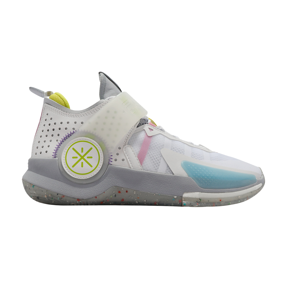 Pre-owned Li-ning Wade Fission 7 'never Wasted' In White