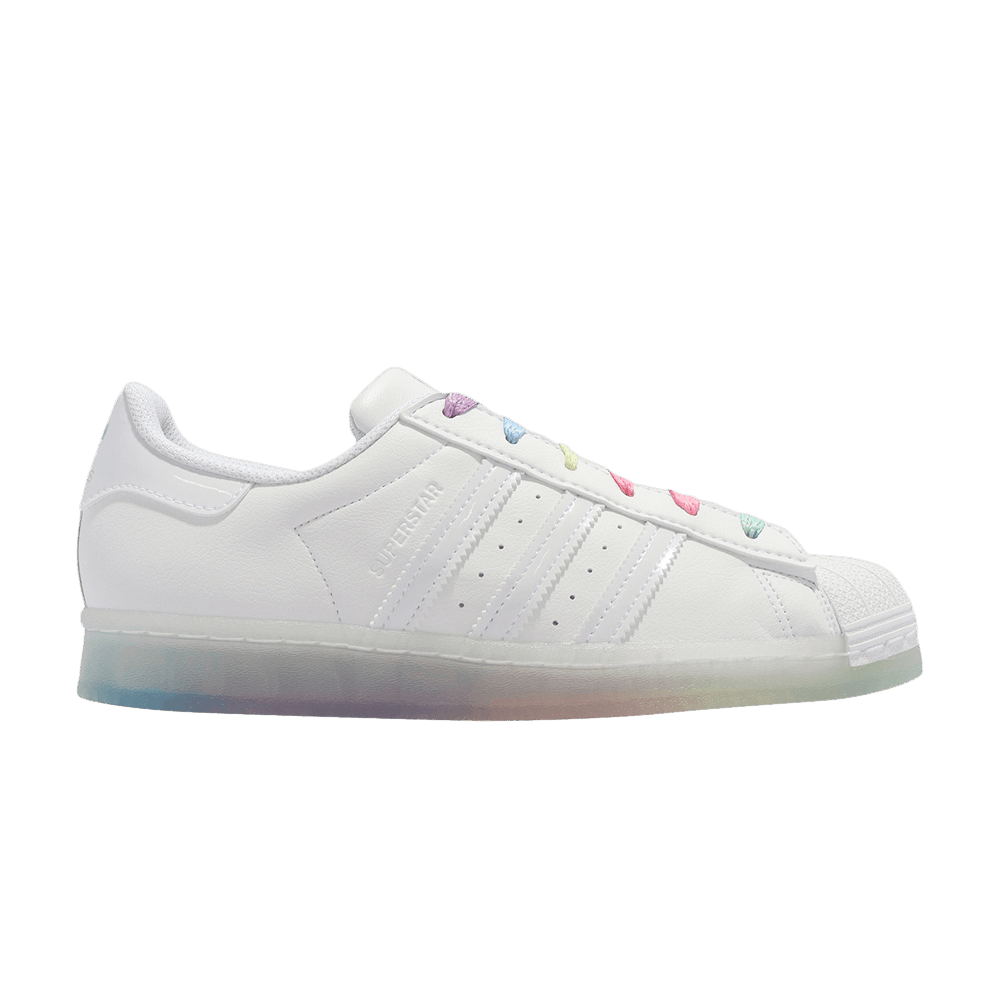 adidas superstar white multicolor