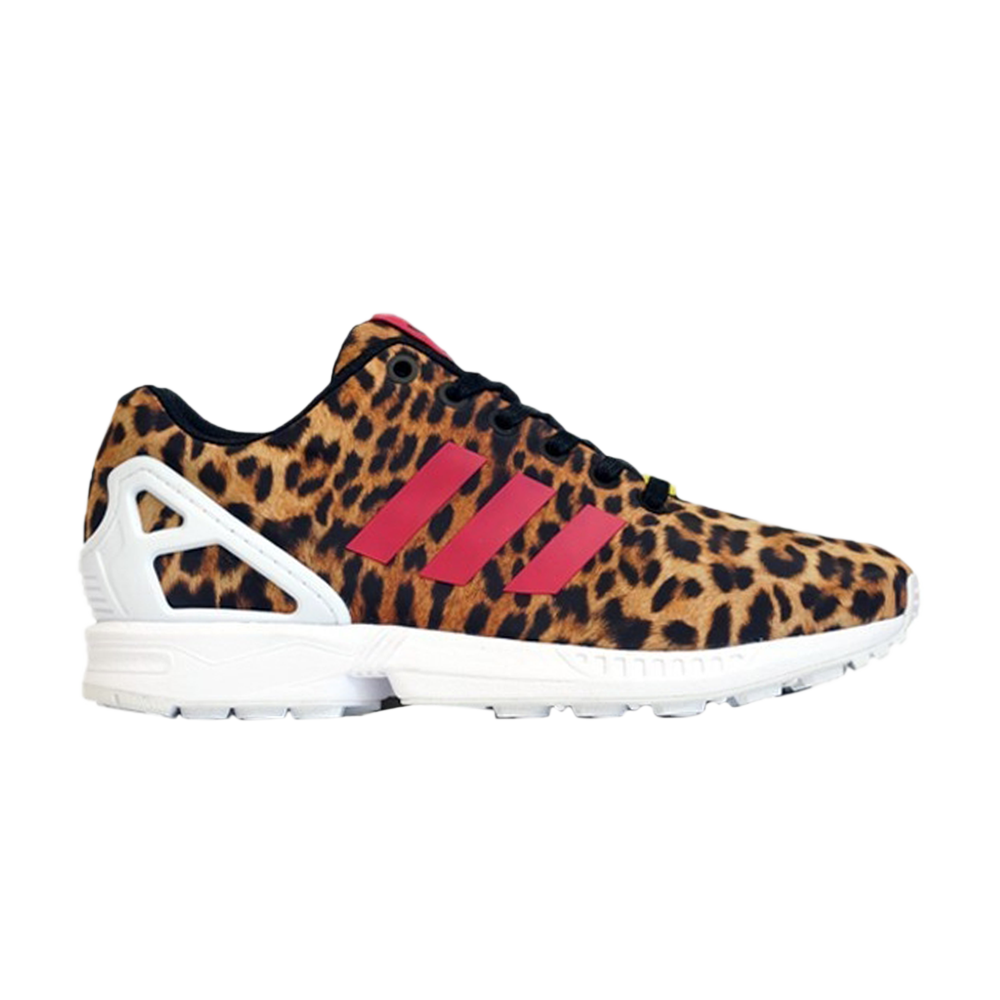 Pre-owned Adidas Originals Zx Flux 'leopard' In Brown