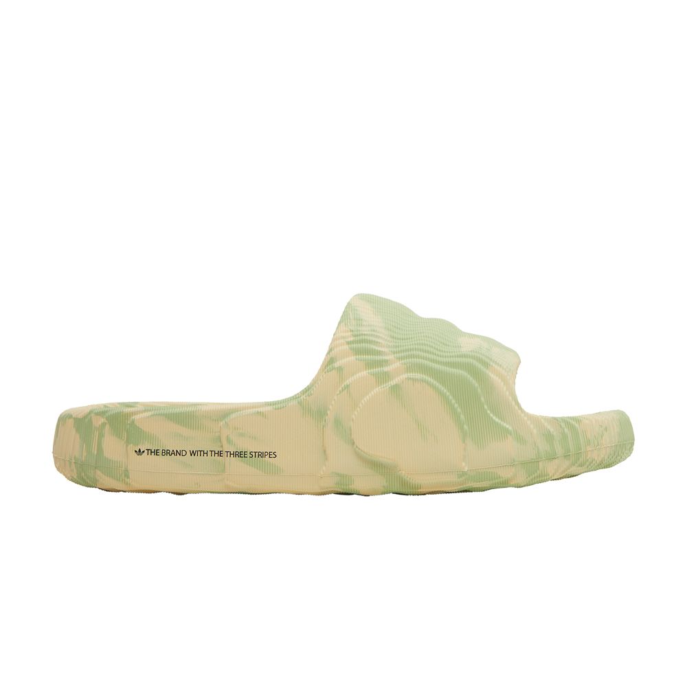 adidas Adilette 22 Slides 'Magic Lime Desert Sand' | Green | Men's Size 4