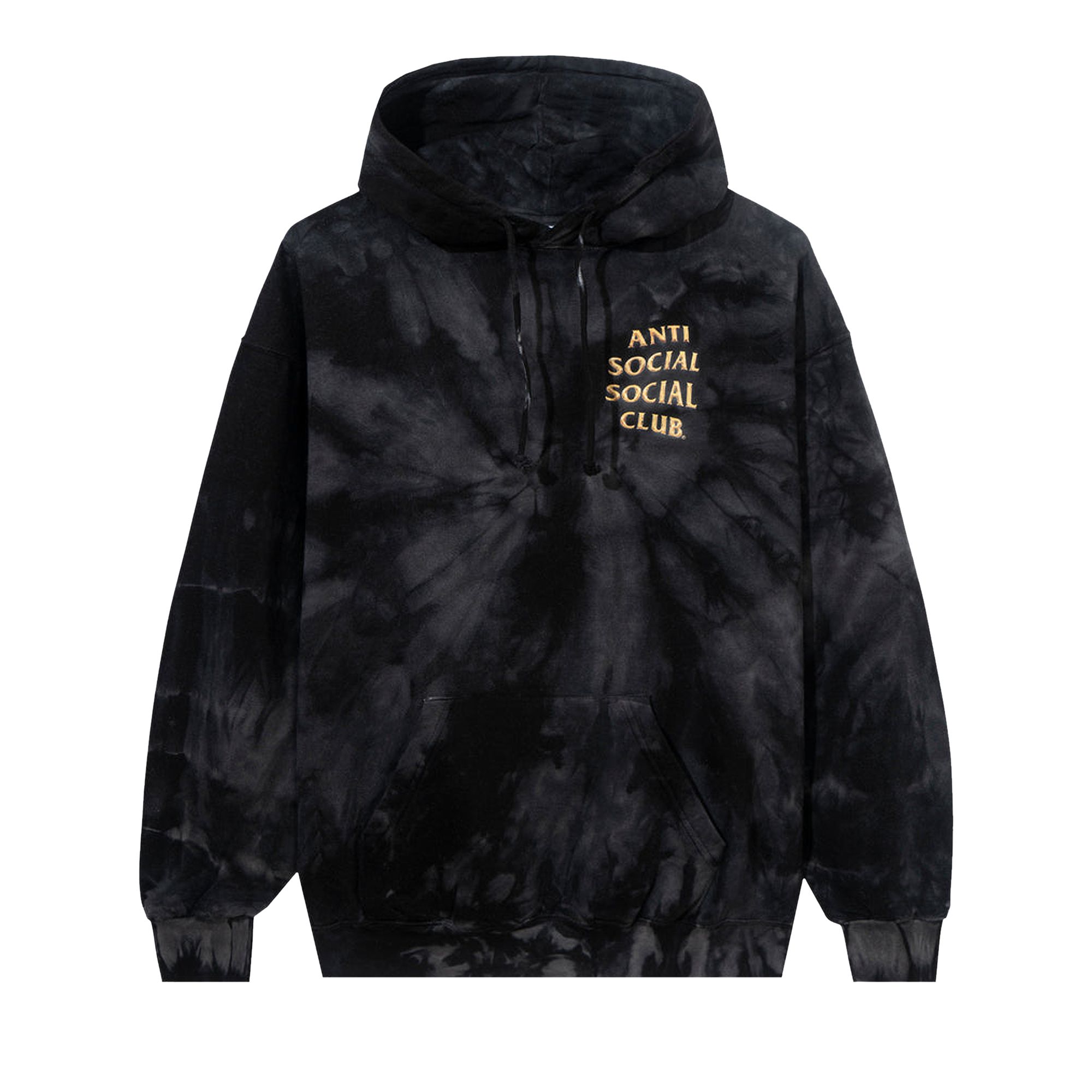 Anti Social Social Club Effectionate Tie Dye Hoodie 'Black' | Men's Size L
