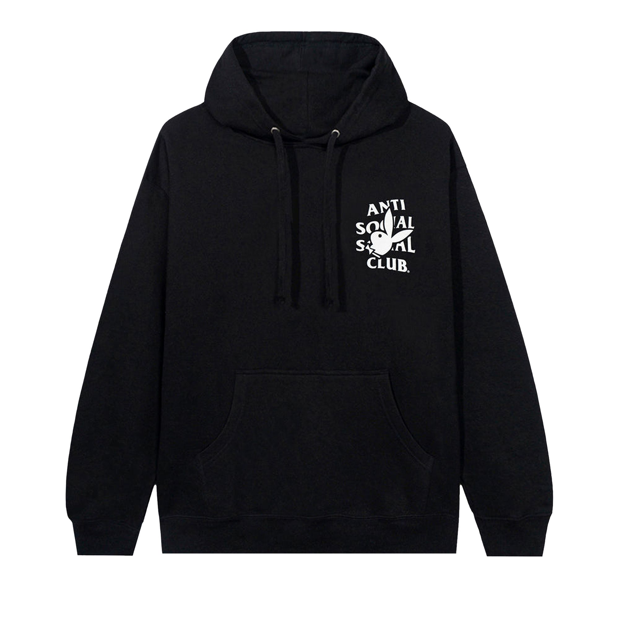 Anti Social Social Club x Playboy Bunny Logo Hoodie Black 'Black' | Men's Size XL
