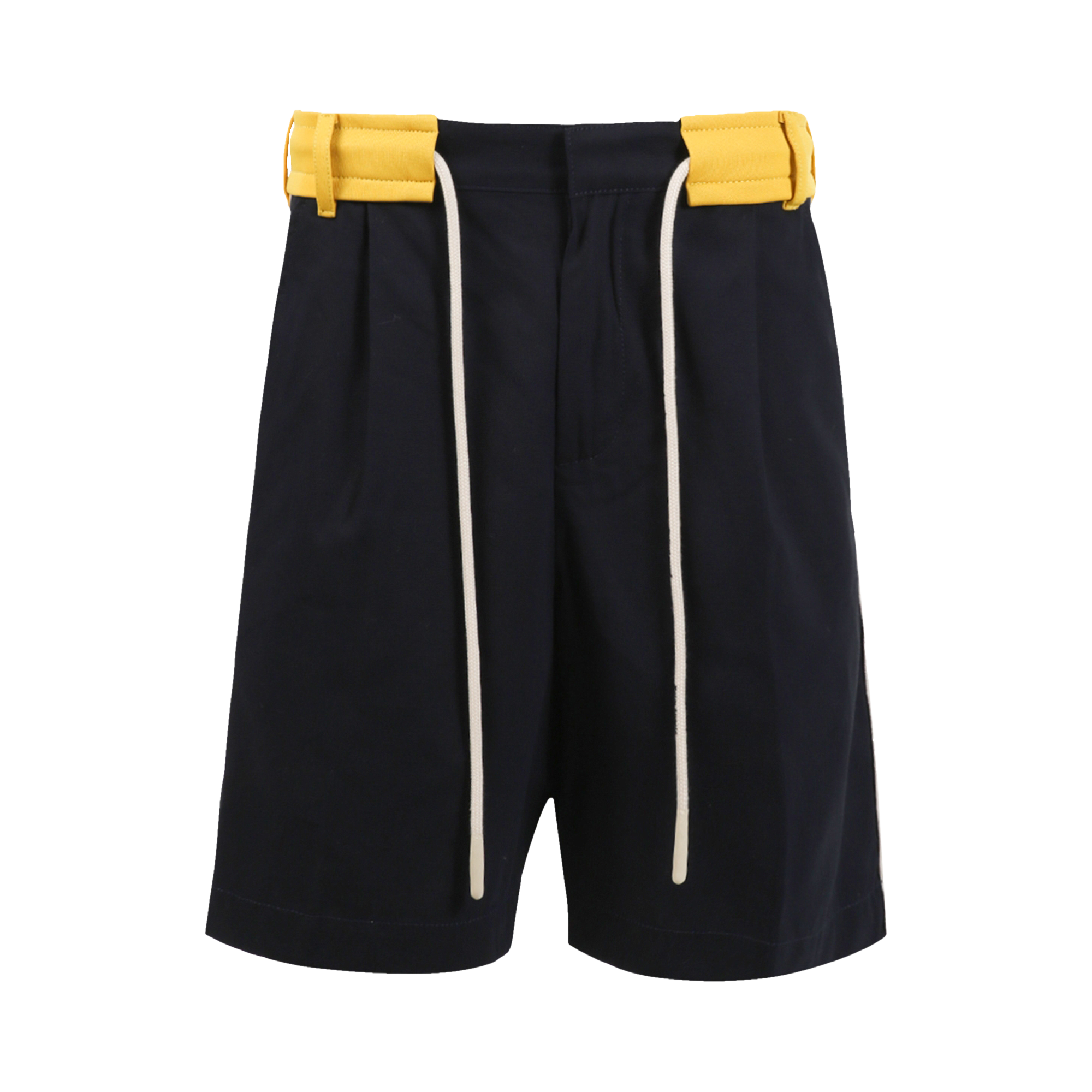 Pre-owned Palm Angels Track Belt Shorts 'navy' In Blue
