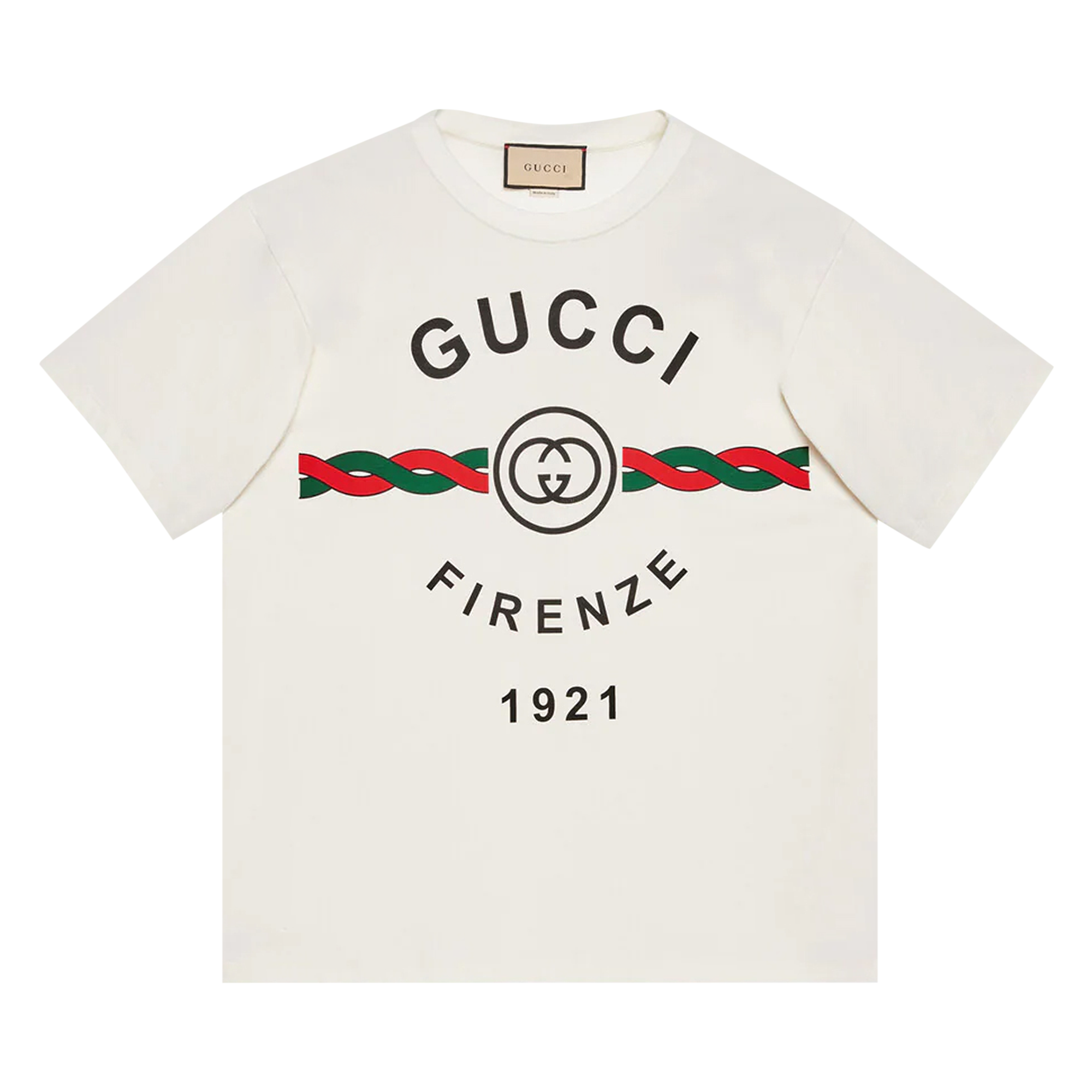 Pre-owned Gucci Firenze 1921 T-shirt 'white'