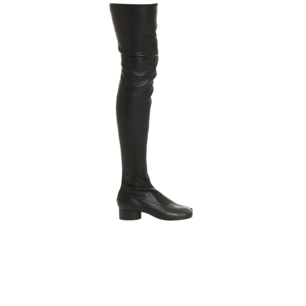 Pre-owned Maison Margiela Wmns Tabi Over The Knee Boot 'black' | Women's Size 35.5